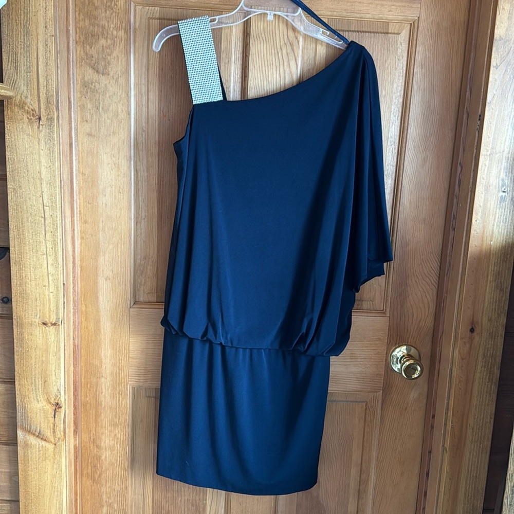 Worn once navy blue cocktail dress